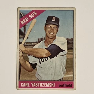 Carl Yastrzemski 1966 Topps Baseball Card #70 Boston Red Sox - Picture 1 of 6