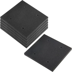 6 Pack Black Foam Sander Pad Replacement Self Adhesive Sponge Pads - Bild 1 von 7