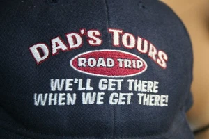 DAD'S TOURS ROAD TRIP hat adjustable cap we'll get there when we get there humor - Picture 1 of 12