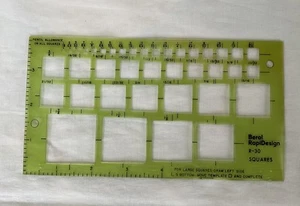Berol RapiDesign Drafting Template R-30 Squares VINTAGE - Picture 1 of 2