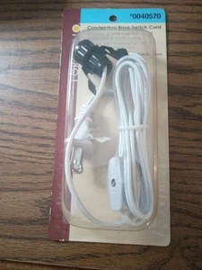 Portfolio Cord Set with Snap-In Socket Candelabra Base Switch Cord Replacement - Picture 1 of 5