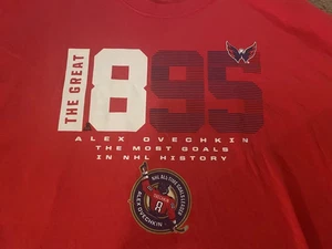 CAMISETA ALEX OVECHKIN RECORD 895 GOLES DE CARRERA XL WASHINGTON CAPITALS - Imagen 1 de 4