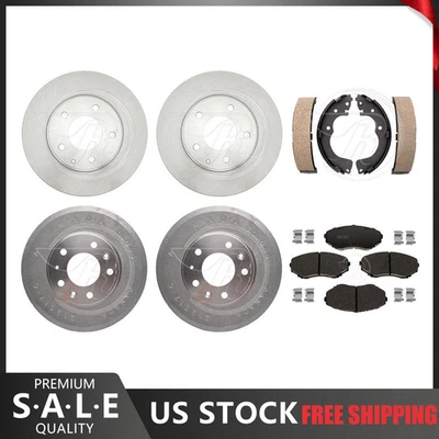 Керамические колодки передние тормозные диски для Mazda MPV 2000-2001 годов выпуска + задние тормозные барабаны туфли - Изображение 1 из 4