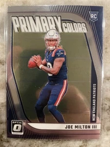 2024 Donruss Optic Rookie colori primari Joe Milton III New England Patriots #13 - Foto 1 di 2