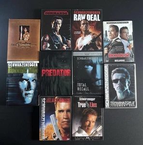 Arnold Schwarzenegger DVD Lot (11 Films, Red Heat, Raw Deal, Commando, Etc) - Picture 1 of 2
