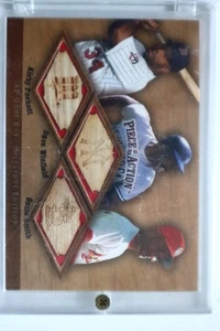 2001 Upper Deck SP Piece of the Action Winfield- Kirby Puckett-Ozzie Smith #PWS - Picture 1 of 2