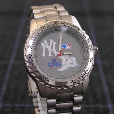2004 RICOH MLB Yankees vs Rays Opening Day Commemorative Watch - Japan Imported - Image 1 of 4