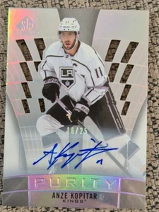 21-22 Sp Game Used Anze Kopitar Purity Auto 16/25 L.a Kings - Picture 1 of 2