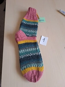 Stricksocken, 42/43, Yoga - Relax - Homesocke, handmade, bunt - Bild 1 von 24