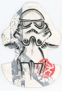 2011 Topps Star Wars Galaxy 6 Die-cut Artist Sketch Card J*RYU Stormtrooper 1/1 - Picture 1 of 3