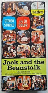 Radex 3-D viewer with cards in box JACK AND THE BEANSTALK circa 1950s - Bild 1 von 3