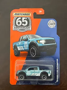 2018 Matchbox SAPPHIRE GEM 2010 Ford F150 SVT Raptor Pickup 65th Ann RARE CHASE! - Picture 1 of 2