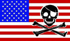 Flaga Flaga USA Skull Bones Pirat 90 x 150 cm