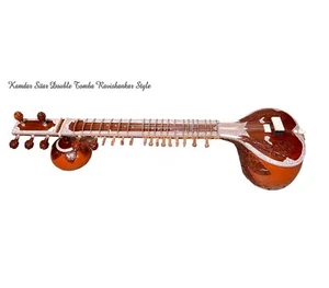 Premium Kamdar Sitar Double Tumba– Traditional Indian String Instrument - Picture 1 of 5