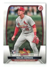 2023 Bowman Nolan Gorman #6  RC St. Louis Cardinals Baseball Card