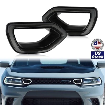 Светодиодная противотуманная фара решетка переднего бампера для Dodge Charger 2015–2019 SRT Scat Pack дневные ходовые огни - Изображение 1 из 4