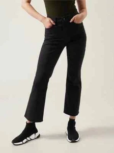 ATHLETA Flex Kick Flare JEANS In Black Size US 2 Petite Adult New With Tags - Picture 1 of 5
