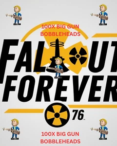 FALLOUT 76-PC-BIG GUNS BOBBLEHEAD X100 - Picture 1 of 1