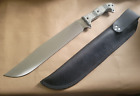 Busse Custom Shop MOAB Mother Of All Bowies, Hand Applied Satin, Tan/Black G-10
