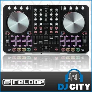 Reloop DJ Controller 4-Channel 4 Decks 16 Pad SEARATO Jog Wheels BEATMIX4-MKII - Picture 1 of 7