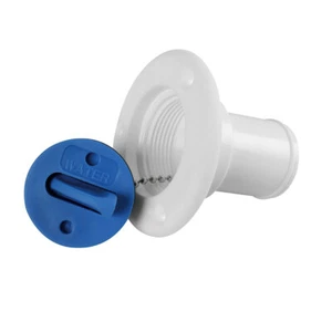 Boat Yacht Caravan Water Deck Filler & Blue Keyless Cap for 38mm 1 1/2" Hose - Picture 1 of 7