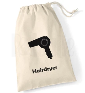 Personalised Hair Dryer Bag (B&W) - Picture 1 of 2