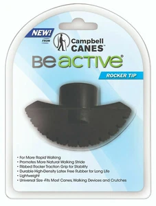 NEW IN PKG Campbell BeActive Cane or Crutch Rubber Rocker Tip Universal Size - Picture 1 of 6