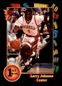 1991-92 Wild Card 20 Stripe Larry Johnson UNLV Runnin' Rebels #24