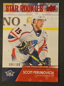 20-21 AHL Scott Perunovich Star Rookie Exclusive #/100 🚨🚨🚨 St. Louis Blues - Picture 1 of 2
