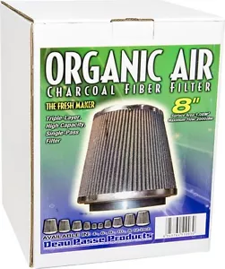 Organic Air 8" PHAT Charcoal Fiber Filter High Flow 2000 CFM The Fresh Maker $$ - Picture 1 of 7