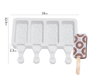 CAKESICLE MOLD (4 Cavity), Popsicle Mold, Silicone Ice Cream Mold, Baking, - Picture 1 of 1