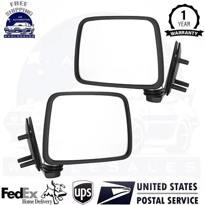 全新镜面左右铬合金 适用于 1986 - 1994 年日产 D-21 1995 - 1997 年皮卡 — 第 1/4 张图片