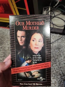 OUR MOTHER'S MURDER Very Rare Full Length SCREENING VHS With Promo Trailer-Mint - Picture 1 of 16