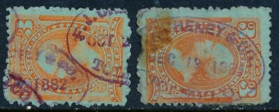 US Revenue Stamps RB13b, FJ Cheney & Co cancel, Toledo OH - Image 1 of 4