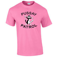 Pussay Patrol Bucks Bux Night Funny Mens T-shirt Party Beer