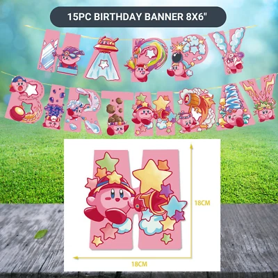 Kirby Star birthday party supplies favor centerpiece decoration event theme pink - Image 1 of 4