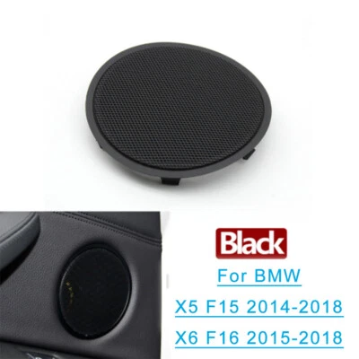 For BMW X5 X6 F15 F16 Interior Front/Rear Door Woofer Loudspeaker Cover Black - Image 1 of 4
