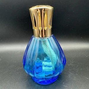 Vintage Reflection Blue Duftöl Lampe Berger Paris Diffusor Glas selten - Bild 1 von 9