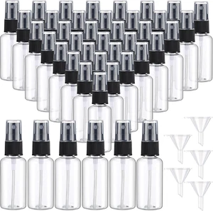 100 Pcs Mini Clear Spray Bottles 1 Oz Plastic Empty Travel Bottle Fine Mist Smal - Picture 1 of 12