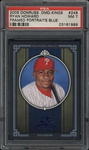 Donruss Diamond Kings Ryan Howard 2005 #249 PSA 7 casi nuevo enmarcado azul 66/100 - Imagen 1 de 2