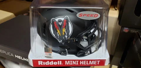 AIR FORCE FALCONS GHOSTRIDERS DESIGN REPLICA MINI HELMET NCAA RIDDELL Cover