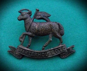 Charterhouse School, Surrey, OTC ~ 100% GENUINE British Military Army Cap Badge - Picture 1 of 8