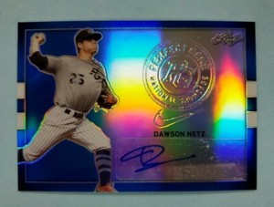 2018 Leaf Perfect Game Dawson Netz Auto Blue #BA-DN1 Card /20
