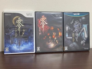 wii Fatal Frame Mask of the Lunar Eclipse Crimson Butterfly Maiden Black Water - Picture 1 of 43