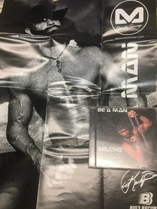 MACHO MAN RANDY SAVAGE - BE A MAN cd original w/ poster NWO WCW WWF - Picture 1 of 2