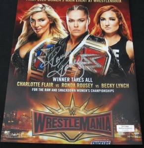 Foto firmada de 8x10 de Ronda Rousey de WWE - Imagen 1 de 2