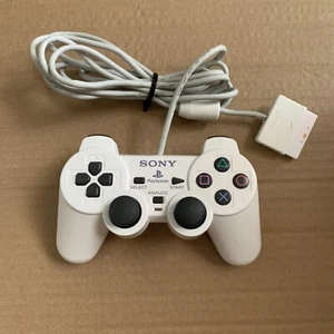 Genuine Official Sony PlayStation PS2 Dual Shock 2 Controller Ceramic White - Picture 1 of 6
