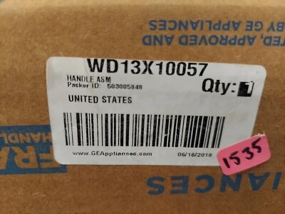Manija para lavavajillas GE WD13X10057;WD13X10038;WD13X10057;WD09X10058;WD09X10059 Foto 1 de 4