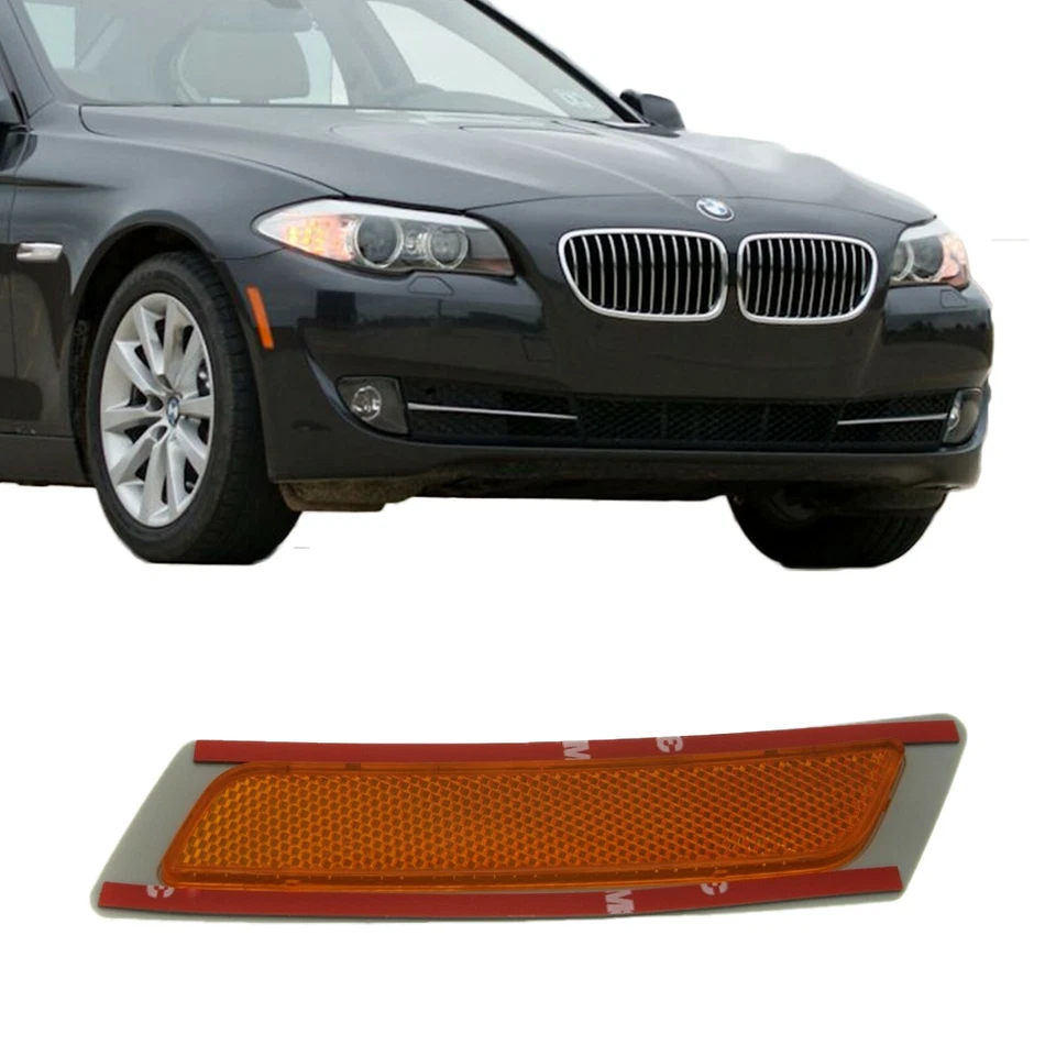 For BMW 528i 535i 550i 640i 650i M6 Side Marker Bumper Reflector Passenger Side Foto 1 de 4