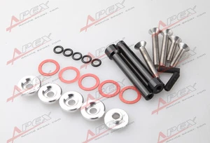 Cubierta de válvula plateada lavadoras serie D16 D16Y PARA Honda Civic paquete de 5 - Imagen 1 de 2
